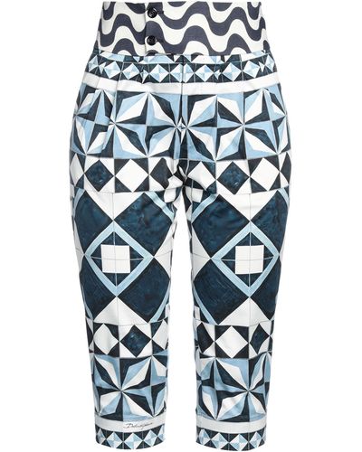 Dolce & Gabbana Cropped Trousers - Blue