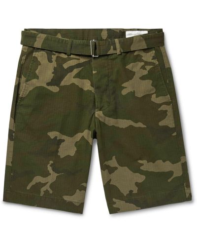 Officine Generale Shorts & Bermuda Shorts - Green