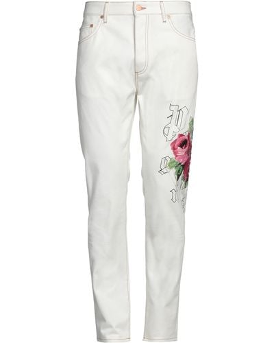 Palm Angels Pantalon en jean - Blanc