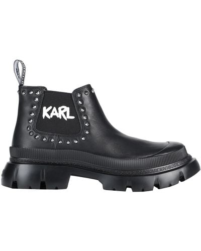 Karl Lagerfeld Botines de caña alta - Negro