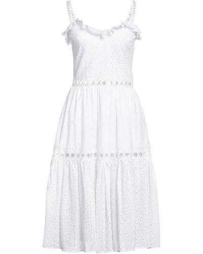 Amen Midi-Kleid - Weiß