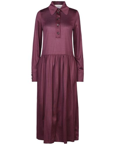 Tela Midi Dress - Purple