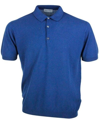 John Smedley Poloshirt - Blau