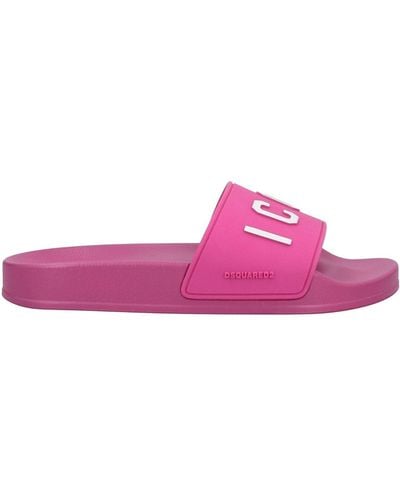 DSquared² Sandalias con logo en relieve - Rosa