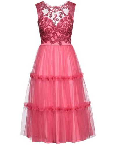 No Secrets Midi Dress - Pink