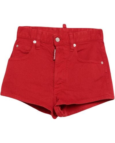 DSquared² Denim Shorts - Red