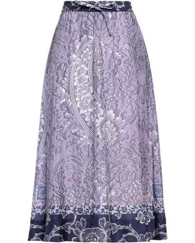 Pierre Louis Mascia Midi Skirt - Purple