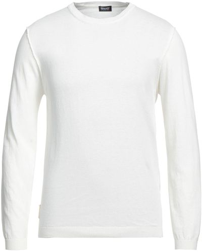 Blauer Sweater - White