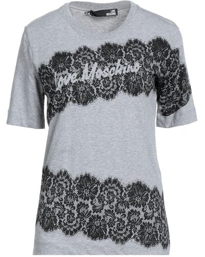 Love Moschino Camiseta - Gris