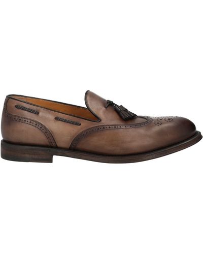 Barrett Khaki Loafers Leather - Brown