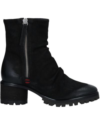 Halmanera Ankle Boots Soft Leather - Black
