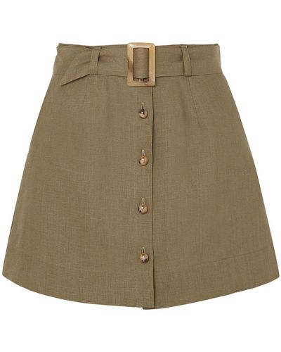 Lisa Marie Fernandez Mini Skirt - Green