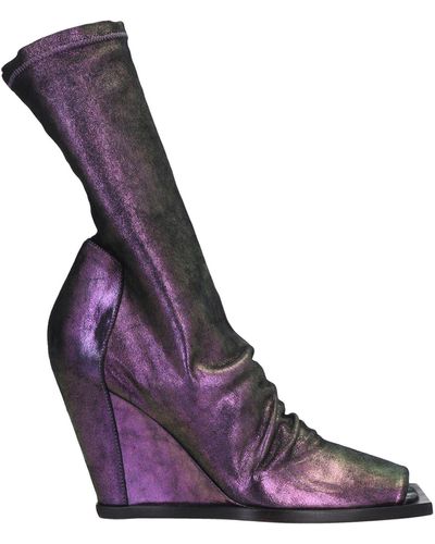 Rick Owens Ankle Boots - Purple