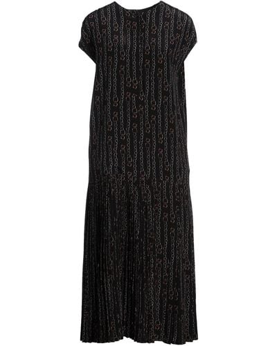 Ferragamo Midi Dress Silk - Black