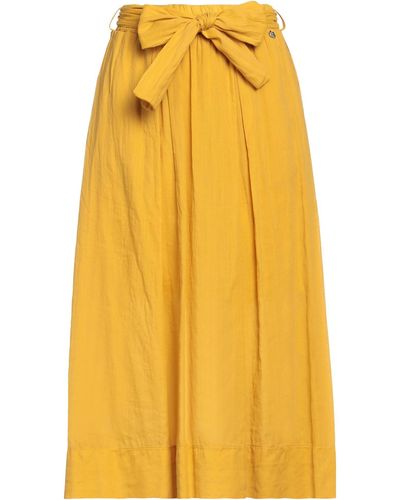 Rebel Queen Midi Skirt - Yellow