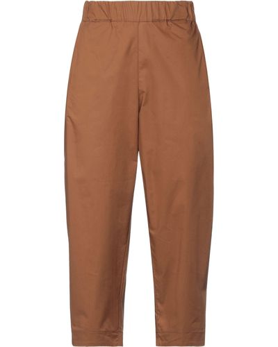 Collection Privée Cropped Trousers - Brown