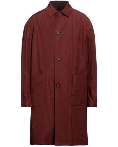 Hevò Overcoat & Trench Coat - Red