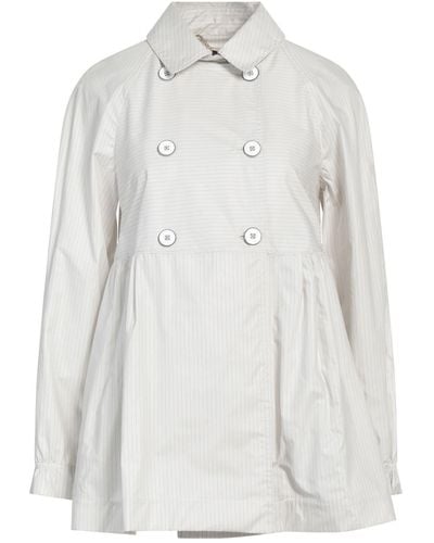 Manila Grace Overcoat & Trench Coat - White