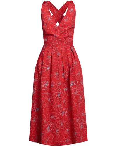 Cacharel Midi Dress - Red