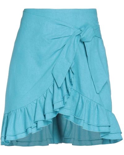 Soallure Mini Skirt - Blue