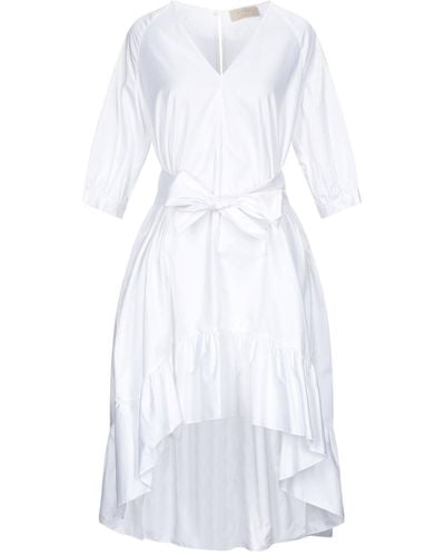 Kaos Midi-Kleid - Weiß