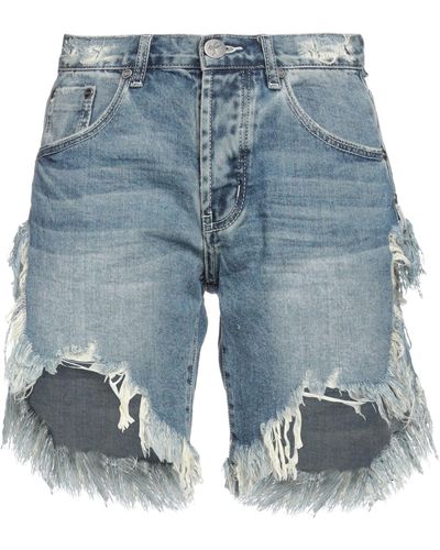 One Teaspoon Shorts Jeans - Blu