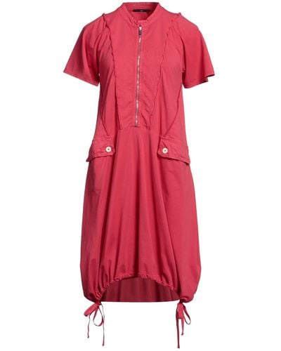 High Midi Dress - Red