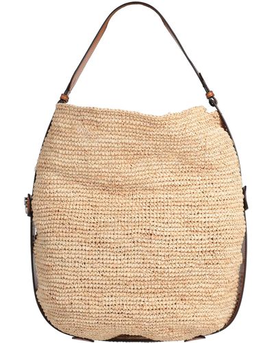 DSquared² Handbag Straw, Leather - Natural
