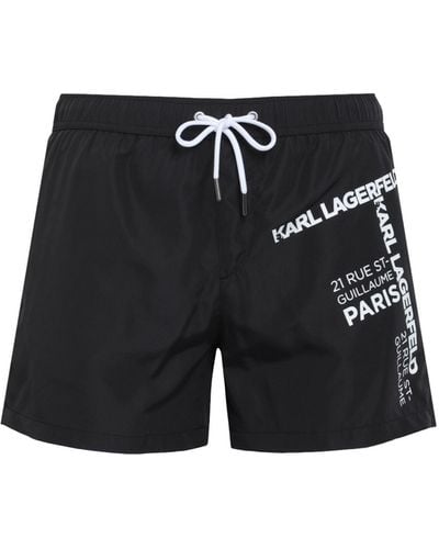 Karl Lagerfeld Boxer Da Mare - Nero