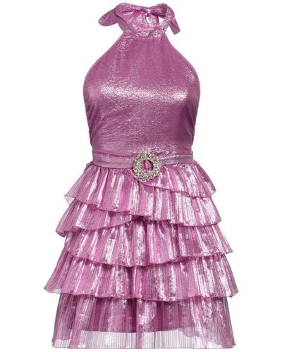 LA SEMAINE Paris Mini Dress - Purple