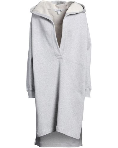 Alaïa Light Midi Dress Cotton - Grey