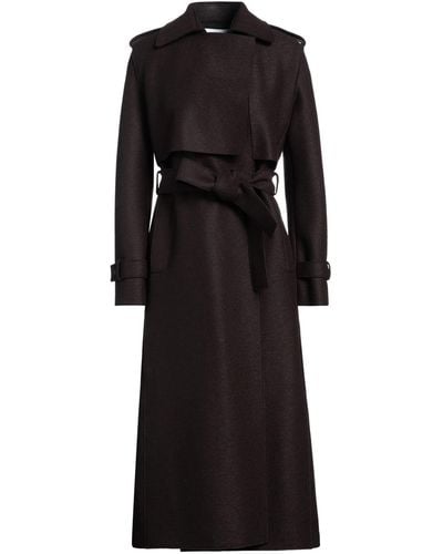 Harris Wharf London Dark Coat Virgin Wool - Black