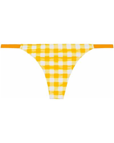 Solid & Striped Bikini Bottoms & Swim Briefs - Yellow