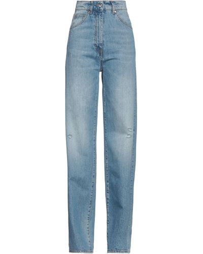 MSGM Blue Oblique Jeans