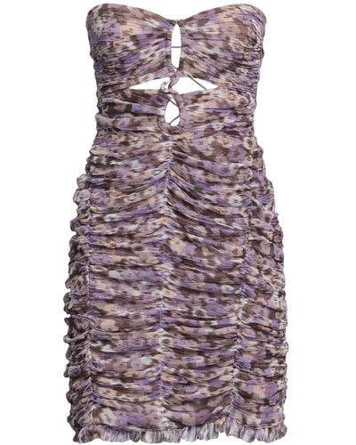 Sabina Musayev Mini Dress - Purple