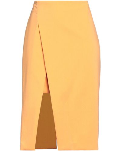 Maje Midi Skirt - Yellow