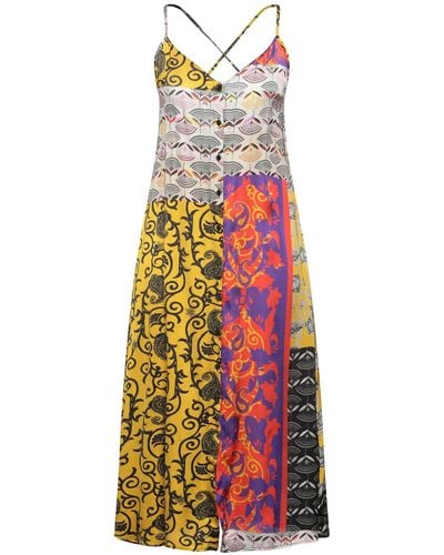 Manila Grace Midi Dress - Multicolor
