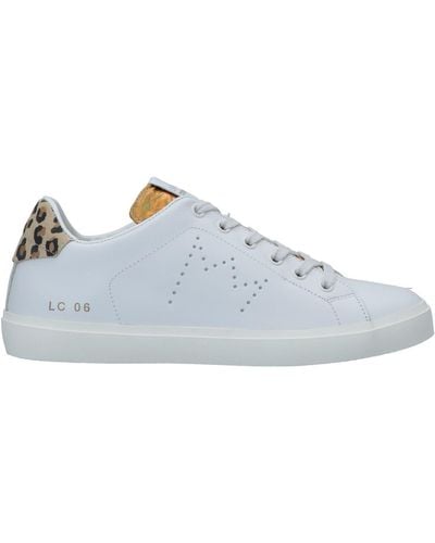 Leather Crown Sneakers - Blanc