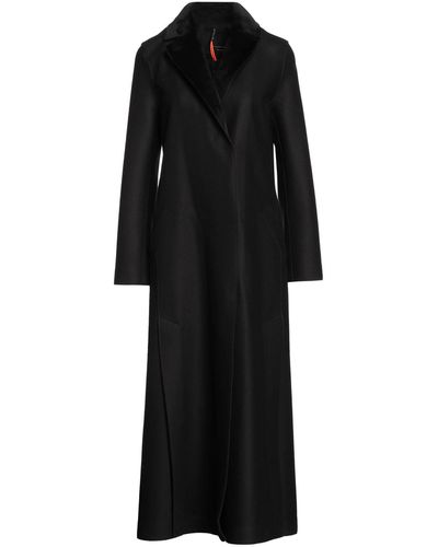 Rrd Overcoat & Trench Coat Wool, Polyamide, Cashmere, Polyester, Elastane - Black
