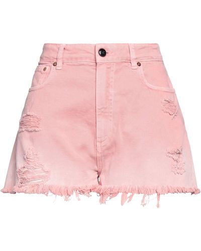 Semicouture Denim Shorts - Pink