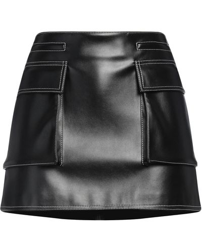 Philosophy Di Lorenzo Serafini Mini Skirt Polyester, Polyurethane Resin - Black