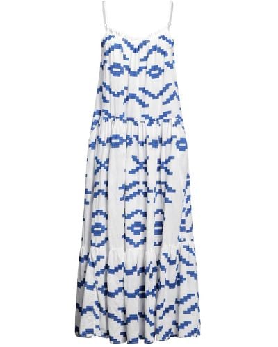 Greek Archaic Kori Maxi Dress - Blue