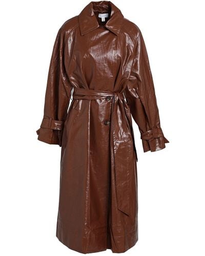 TOPSHOP Overcoat & Trench Coat - Brown