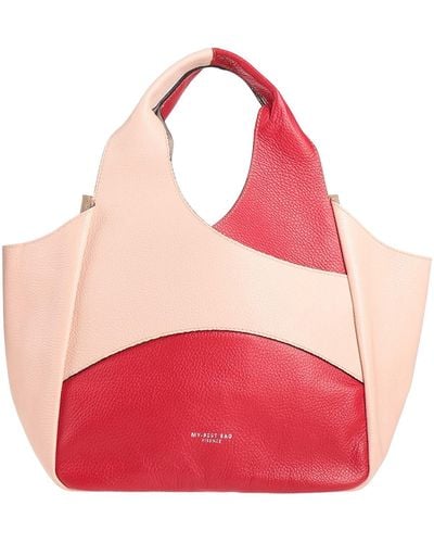 My Best Bags Light Handbag Leather - Pink