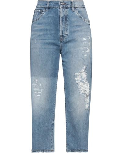 Don The Fuller Cropped Jeans - Blu