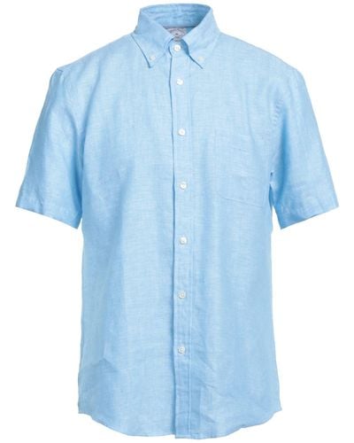 Brooks Brothers Sky Shirt Linen - Blue