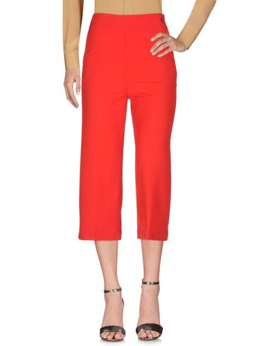 Blugirl Blumarine Cropped Trousers - Red