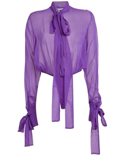 LAQUAN SMITH Bodysuit - Purple