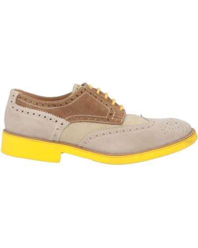 Doucal's Light Lace-Up Shoes Leather - Yellow