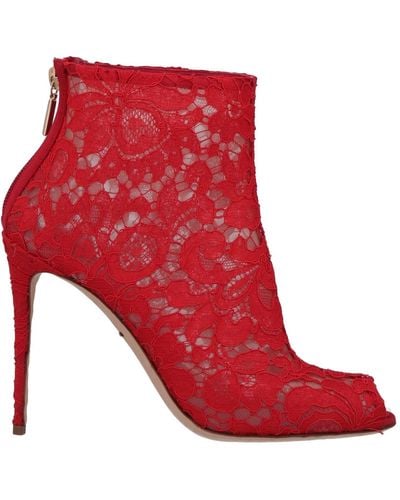 Dolce & Gabbana Stiefelette - Rot